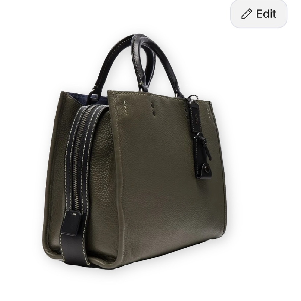 Coach Rogue 30 1941 Pebble Leather Bag